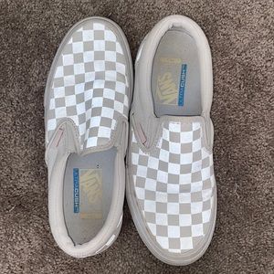 white checkered vans